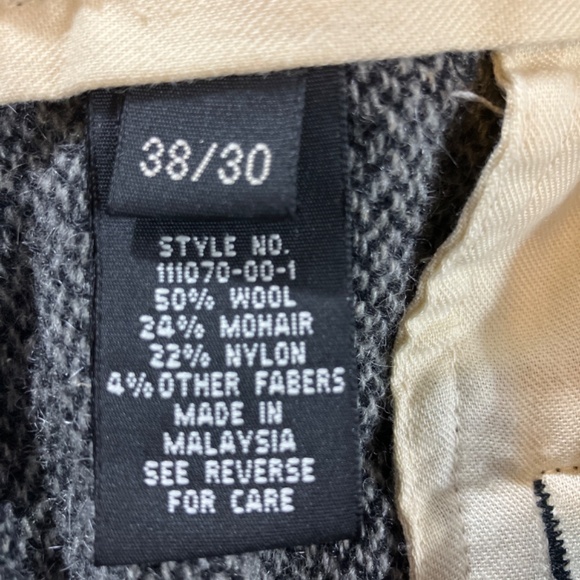 Vintage GAP Wool Mohair Blend Pants 38x30 | NWT Y2K Premium Tailored Trousers - Picture 9 of 9